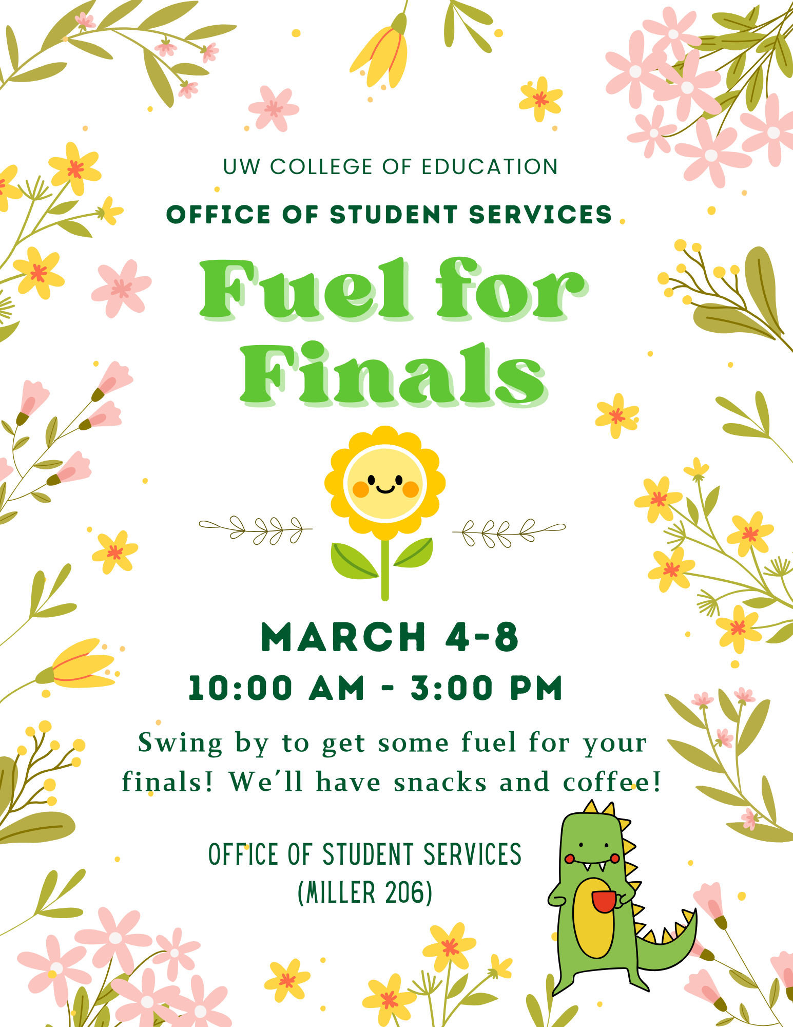 Flyer for Fuel for Finals