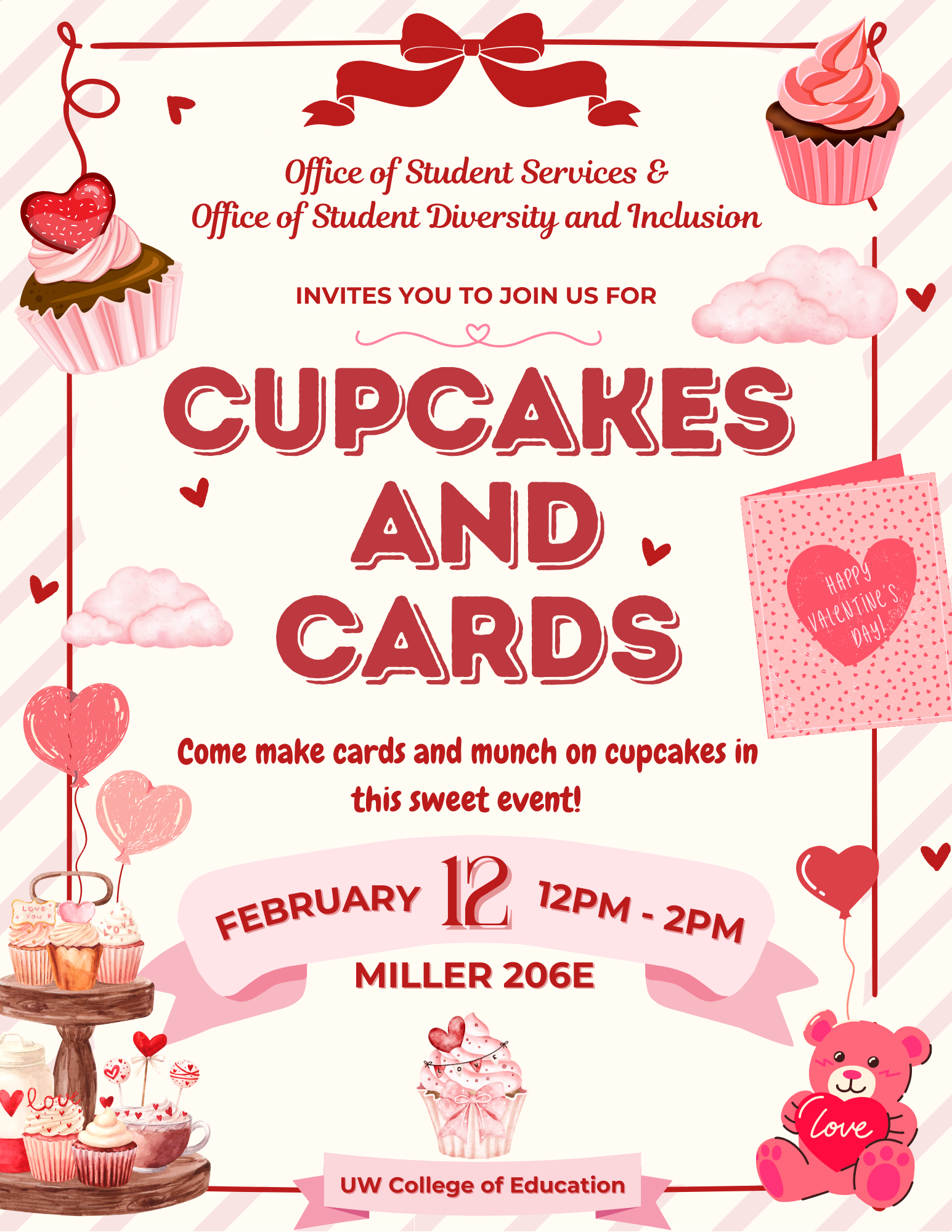Cupcakes and Cards Flyer
