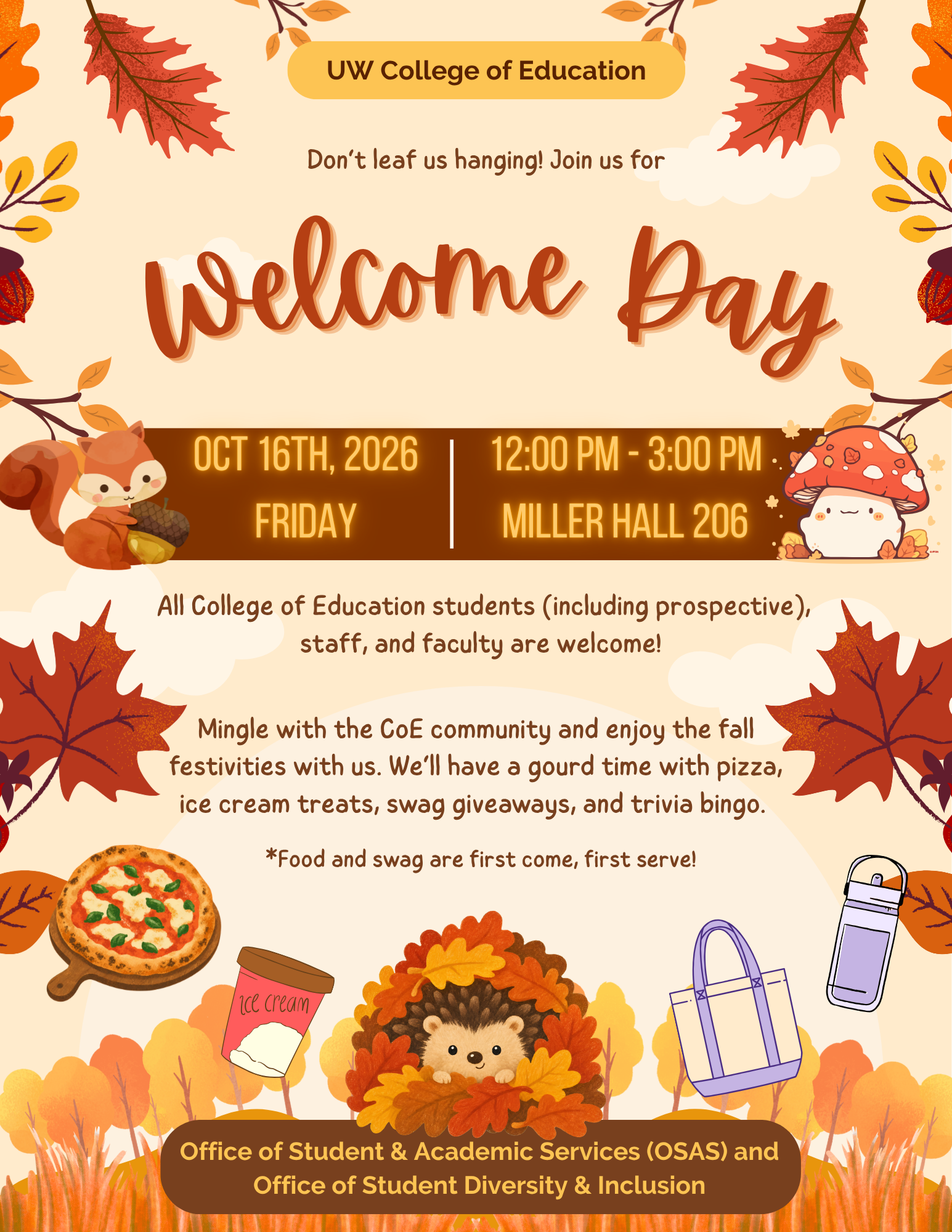 Welcome Day 2026 Flyer with event details