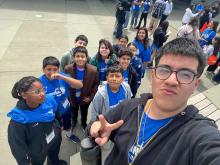 Alejandro Salas Castellanos and students